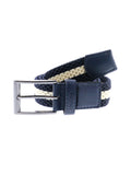 Ceinture en tissu tressé marine - La Marinière par SOGEMA