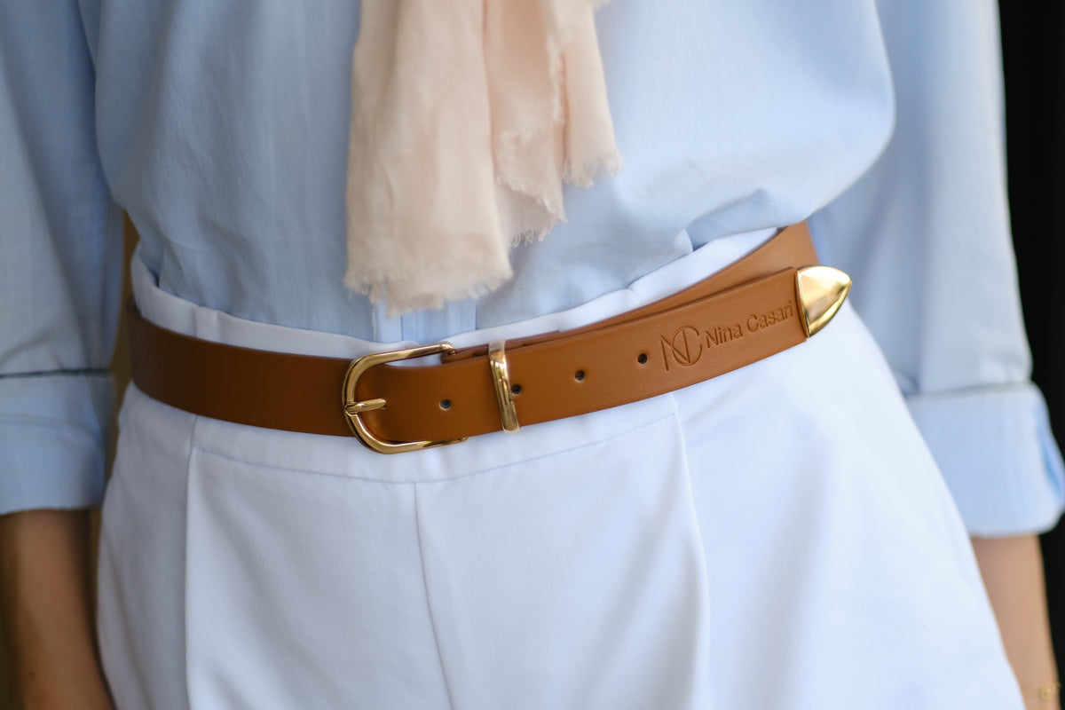Ceinture enbout métal doré - Nina Casari