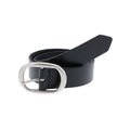 Ceinture noire en cuir de vachette fabriquée en France - Nina Casari