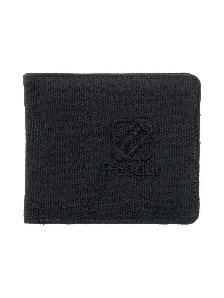 Porte-monnaie en tissu noir - Freegun