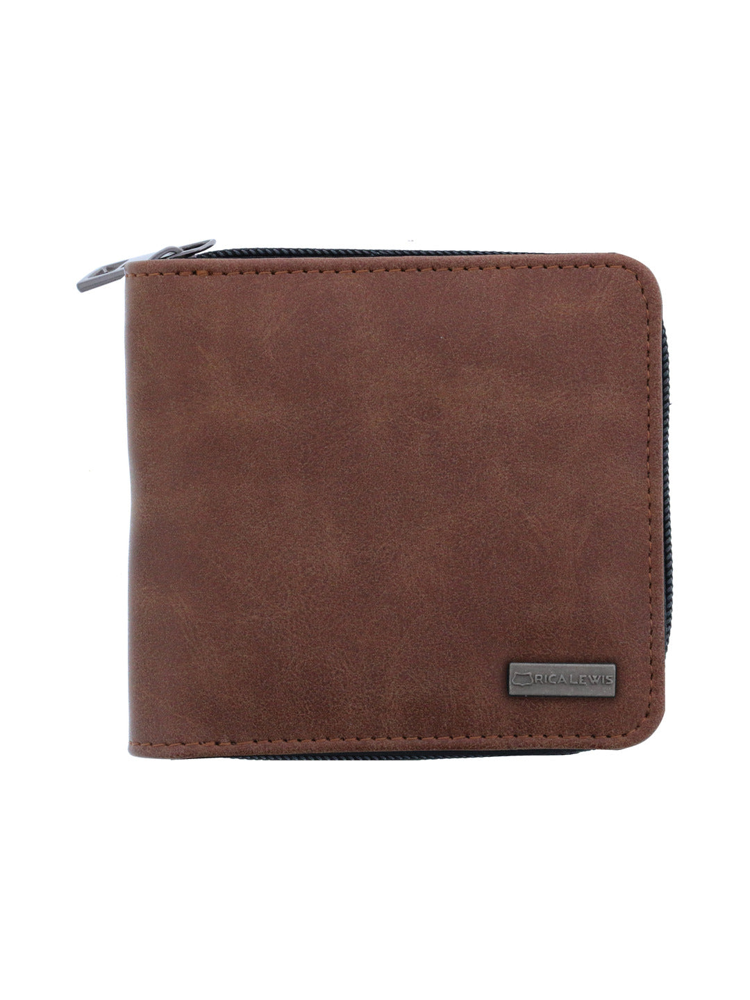 Porte monnaie zippé marron - Rica Lewis