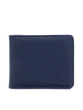 Porte-cartes et monnaie grainé marine - Tom Smith