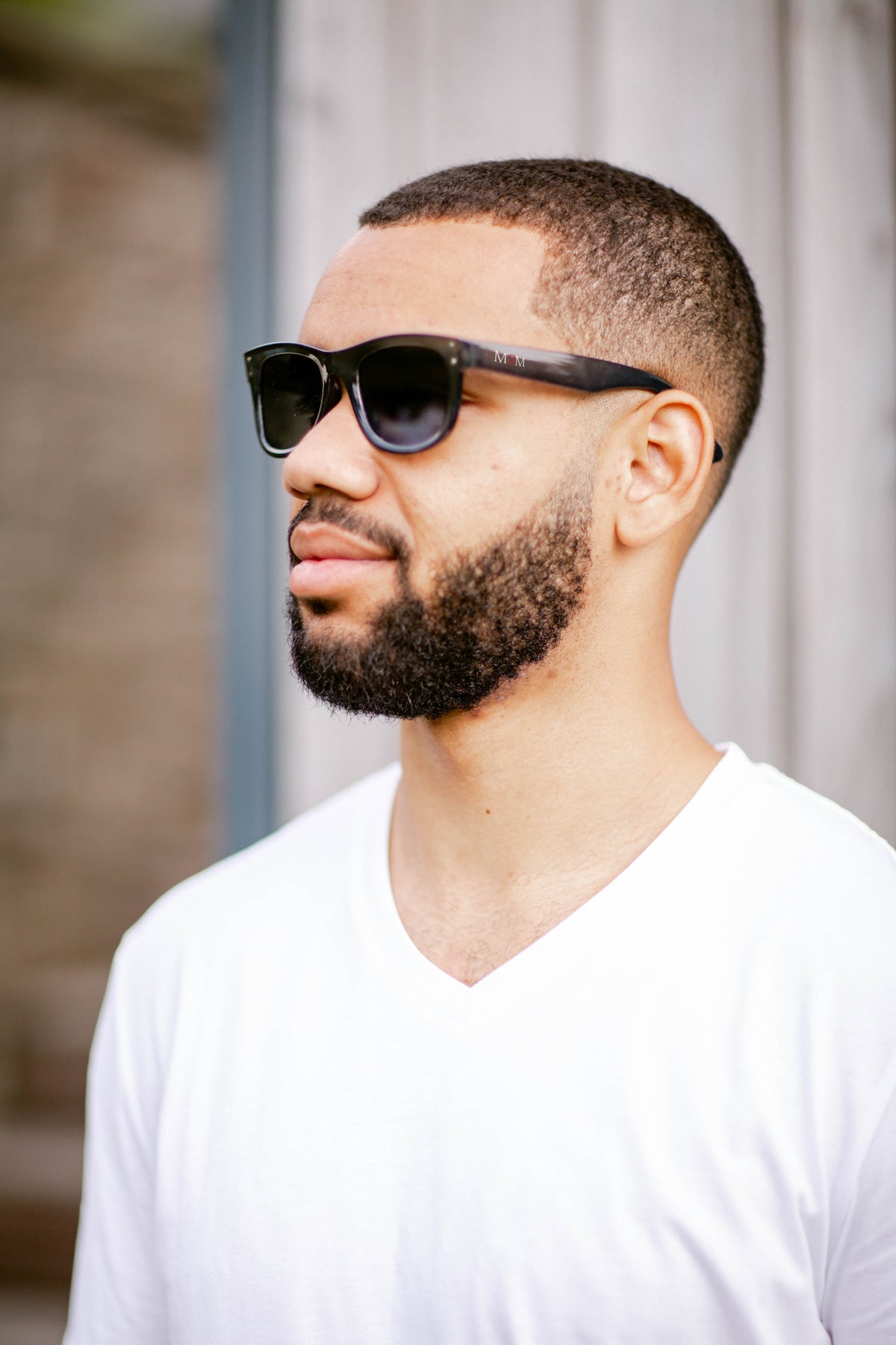 Lunettes de soleil homme rectangles cristal gris  - Mister Marcel