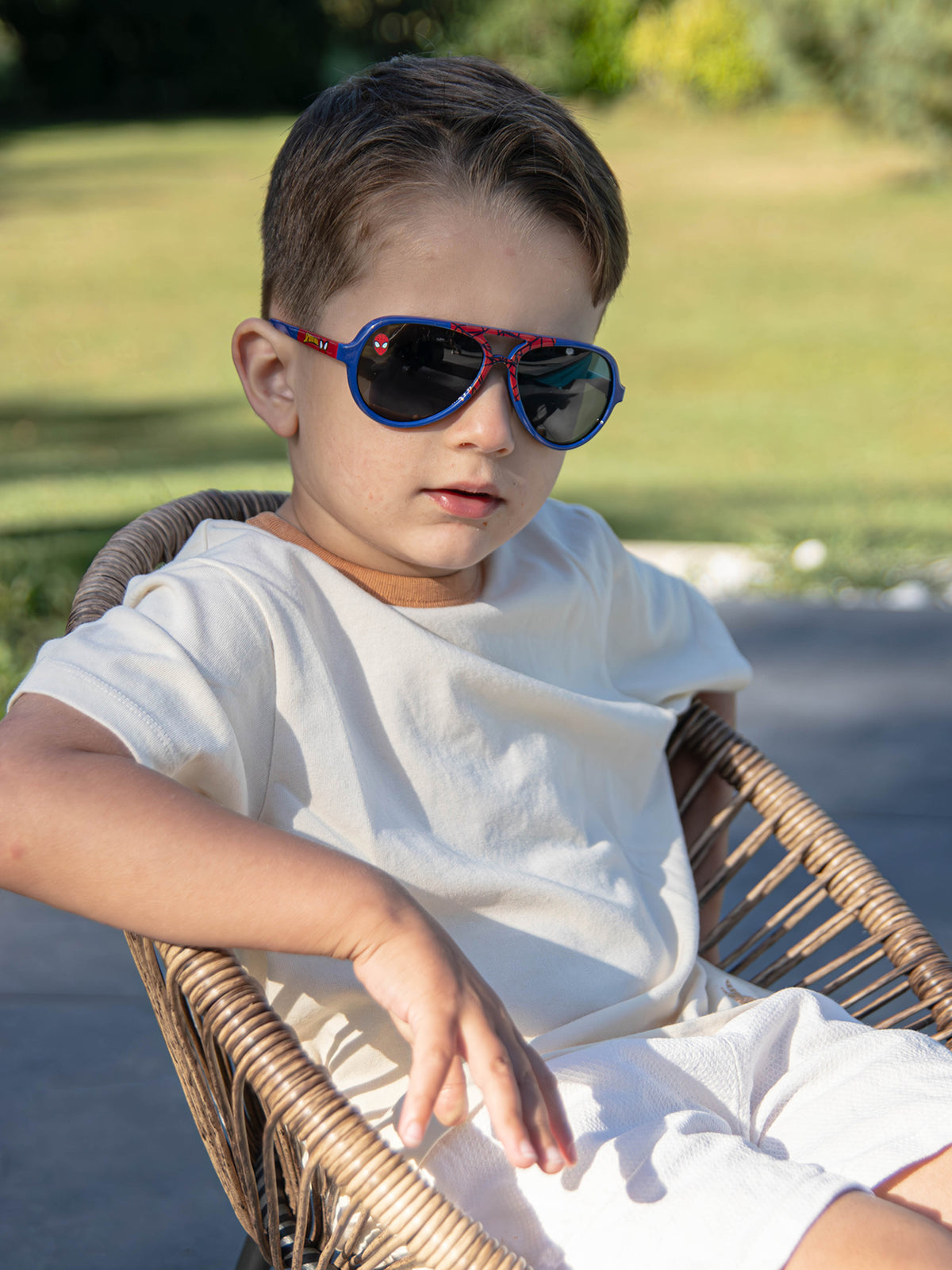 Lunettes de soleil aviateur garçon motif Spiderman muticolore - Marvel
