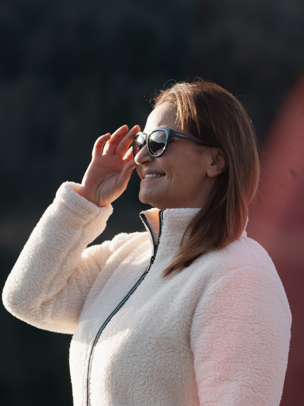 Lunettes de soleil papillon Bleu marine en matière recyclée - La Marinière Par Sogema