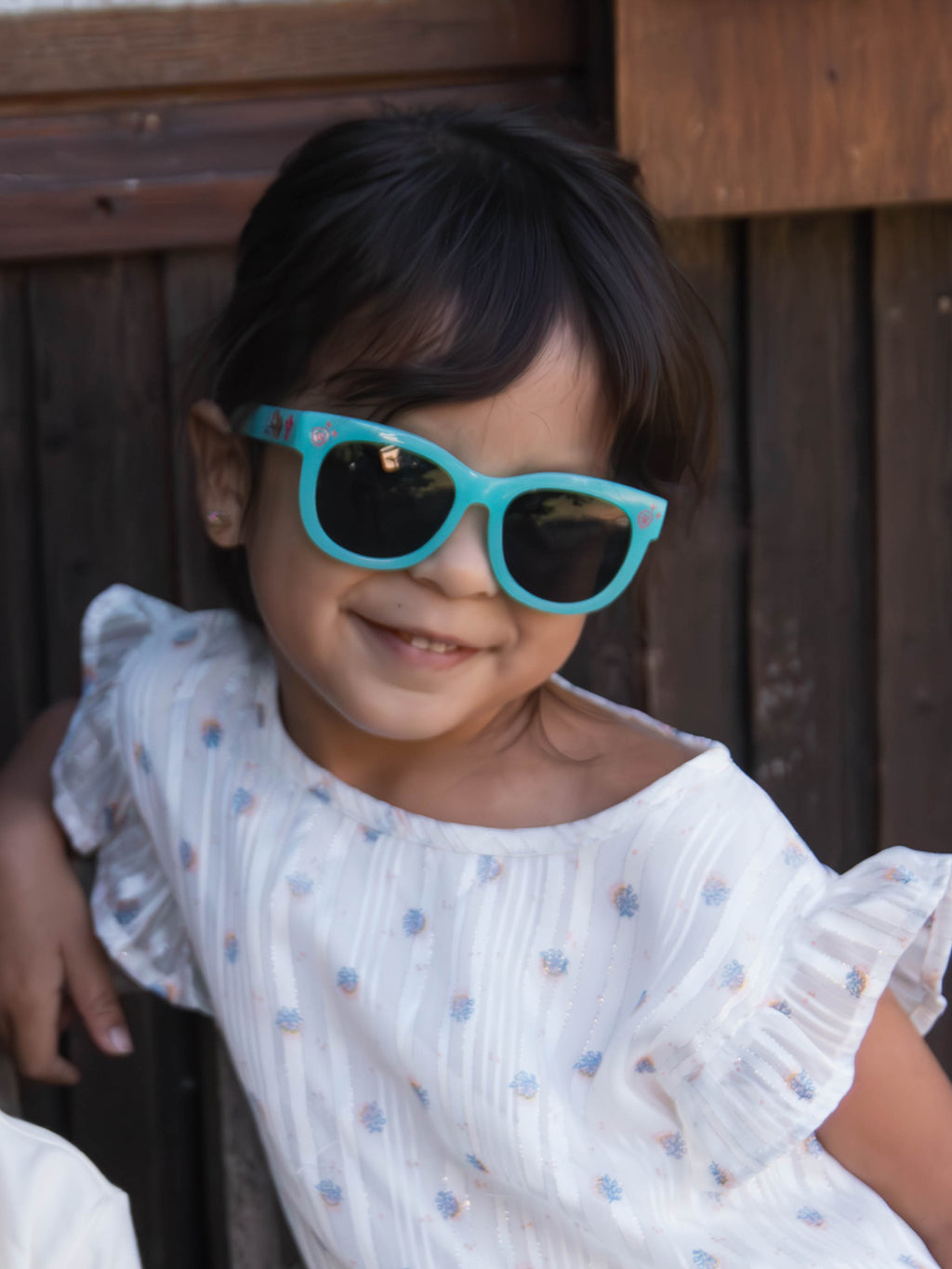 Lunettes de soleil rondes bleu clair fille Imprimé Stella - La pat' Patrouille