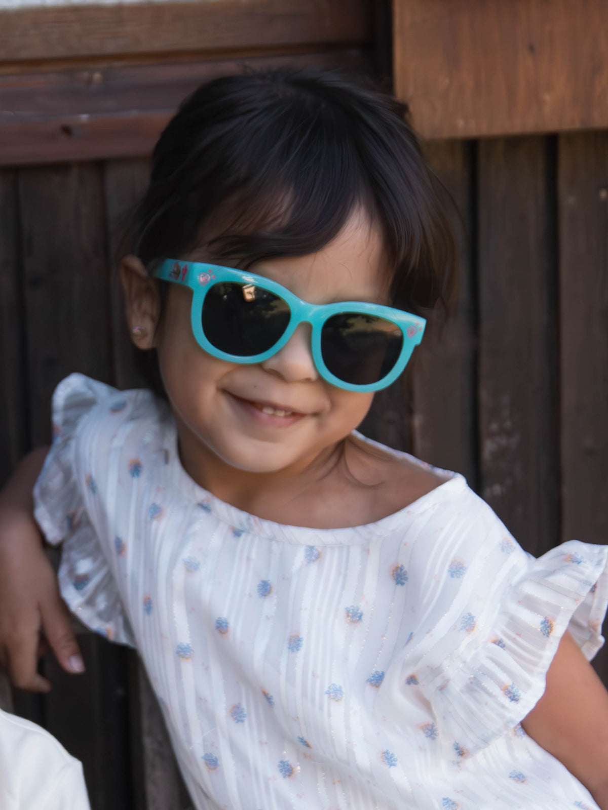Lunettes de soleil rondes bleu clair fille Imprimé Stella - La pat' Patrouille