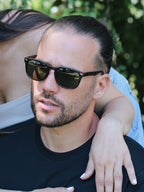 Lunettes de soleil Wayfarer Ecaille Marron - Polasun