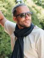 Lunettes de soleil galbées Ecaille - Marron mat - Rica Lewis