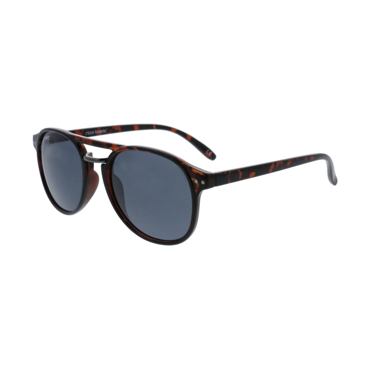 Lunettes de soleil Pilote Ecaille Marron - Rica Lewis