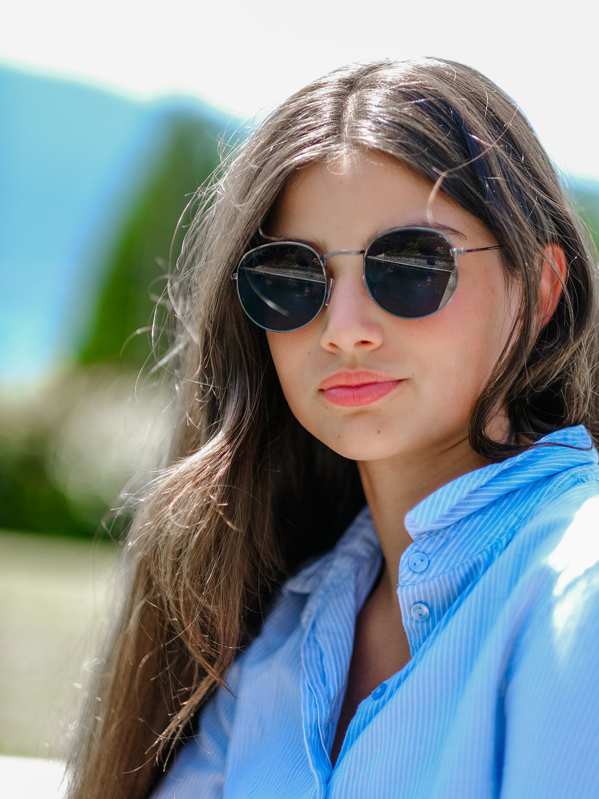 Lunettes de soleil rondes noires - Twenty