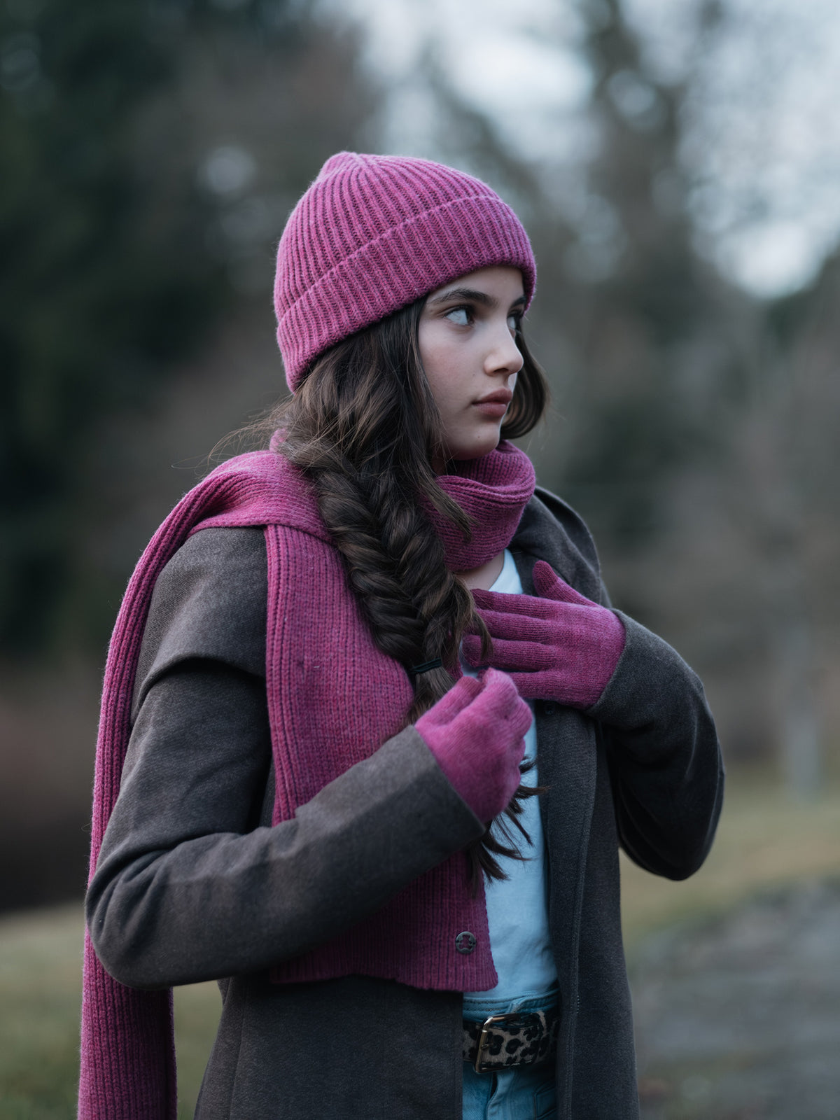 Gants magiques tactiles rose fushia - Lulu Castagnette