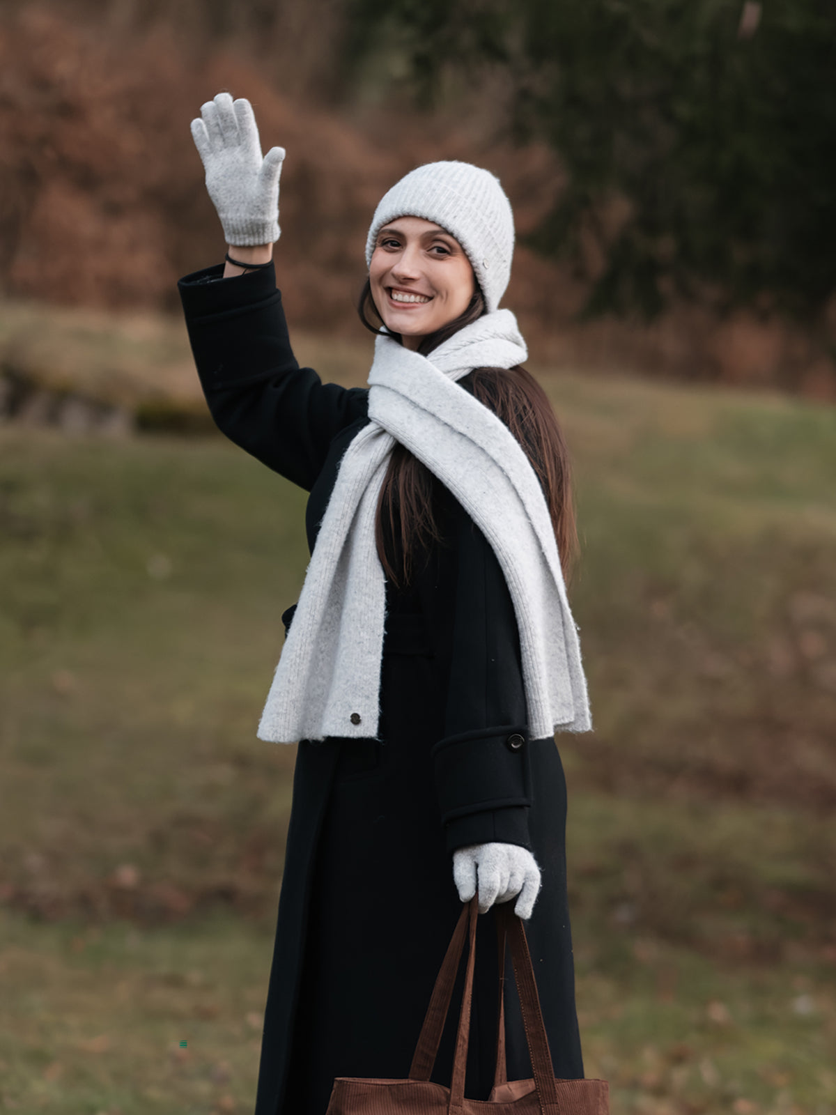Echarpe grise chinée - Nina Casari
