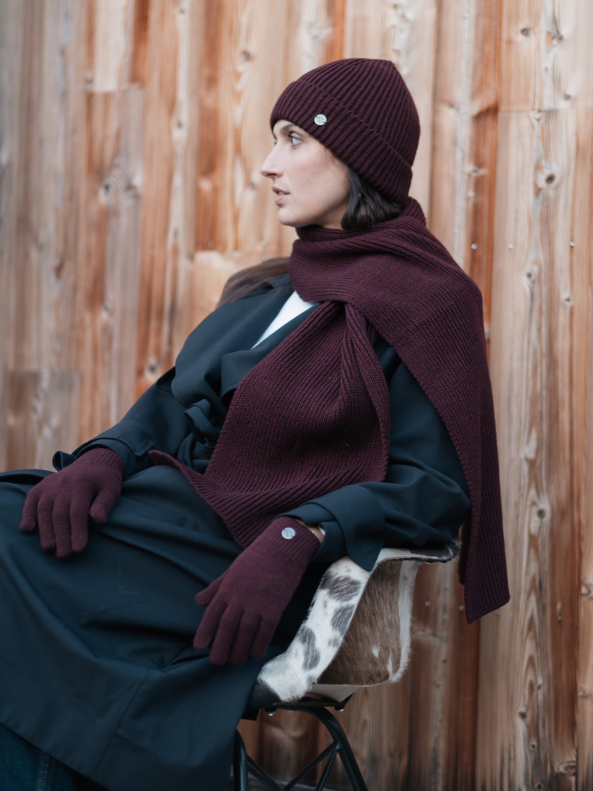 Echarpe bordeaux - Nina Casari