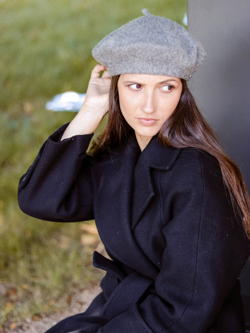 Bonnet en maille gris - Rodier