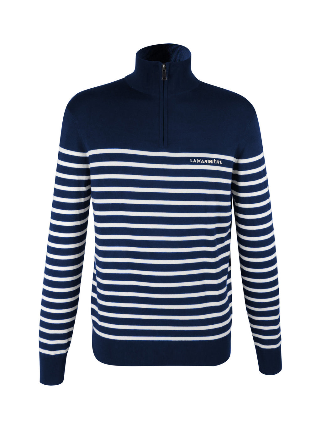 Pull marinière en maille col camionneur - La Marinière par Sogema