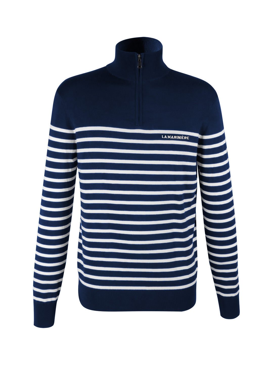 Pull marinière en maille col camionneur - La Marinière par Sogema