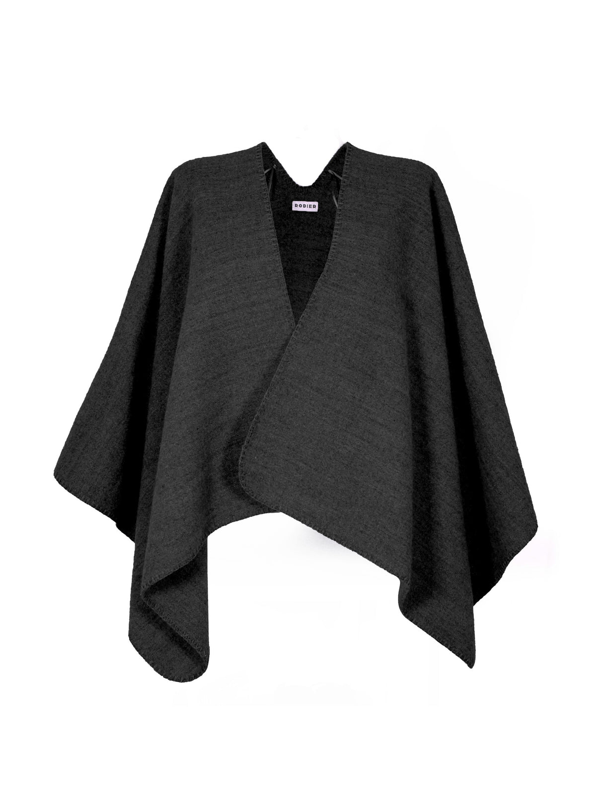 Poncho en maille noir - Rodier