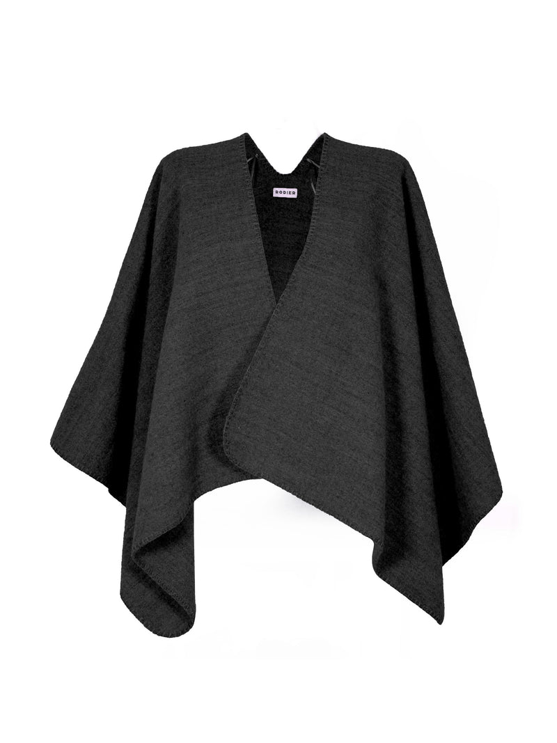 Poncho en maille noir - Rodier